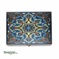جعبه  چای و دمنوش 24*30  طرح کاشی کاری (حاوی دمنوش)