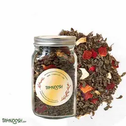 چای سبز و توت فرنگی