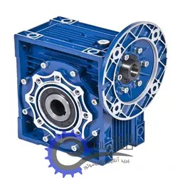 گیربکس حلزونی NMRV کتابی سایز 75 نسبت 50 فلنج ورودی 19 قطر شفت خروجی 28 میلیمتر فلنج 80B14 | الکترومهسان