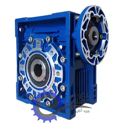 گیربکس حلزونی کتابی مدل سهند فلنج 100B14 سری کتابی w سایز 90 نسبت گیربکس 30 ورودی 28 قطر شفت خروجی 35 میلیمتر | الکترومهسان