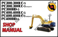 راهنما و نقشه کامل بیل مکانیکی کوماتسو  PC300HD-5