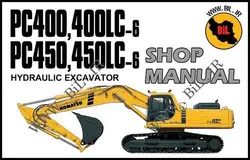 راهنما و نقشه کامل بیل مکانیکی کوماتسو  PC400-6