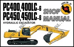 راهنما و نقشه کامل بیل مکانیکی کوماتسو  PC400LC-6