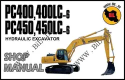 راهنما و نقشه کامل بیل مکانیکی کوماتسو  PC450LC-6