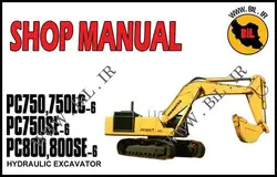 راهنما و نقشه کامل بیل مکانیکی کوماتسو  PC800-6