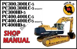 راهنما و نقشه کامل بیل مکانیکی کوماتسو PC300-5