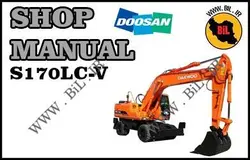 کاتالوگ راهنما و نقشه بیل مکانیکی دوسان s170lc-v
