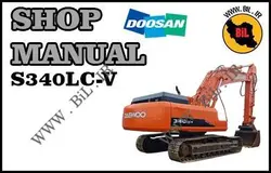 کاتالوگ راهنما و نقشه بیل مکانیکی دوسان s340lc-v