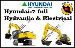 مجموعه کامل مدار و نقشه برق و هیدرولیک بیل مکانیکی های هیوندای سری خط 7