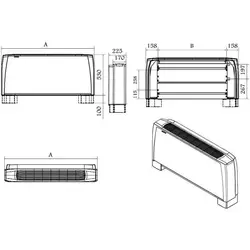 فن کویل زمینی تهویه مدل 600-SV
