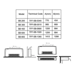 فن کویل زمینی تهویه مدل SB-600