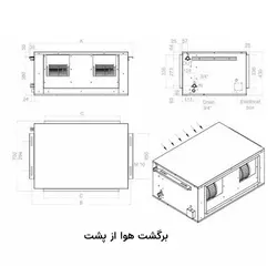 فن کویل کانالی تهویه مدل AR-10