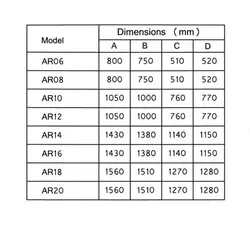 فن کویل کانالی تهویه مدل AR-14