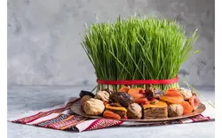 تصویر سبزه عید نوروز - Novruz setting table