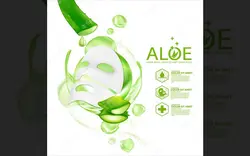 لوازم آرایشی مراقبت از پوست آلوئه ورا - Aloe vera realistic plant skincare cosmetic