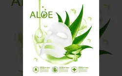 ماسک آلوئه ورا - Mask aloe vera realistic plant skincare cosmetic