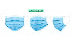 ماسک جراحی - Surgical face mask. blue medical protective masks