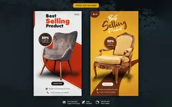 بنر فروش ویژه مبلمان مناسب استوری اینستاگرام - Instagram stories for furniture sale