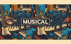 بکگراند سازهای مختلف کارتونی - Background with different cartoon musical