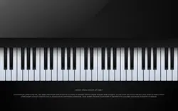 پوستر موسیقی پیانوی بزرگ - Music grand piano poster background