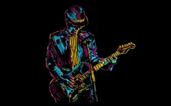 پوستر موسیقی نوازنده گیتار - Guitar player music poster