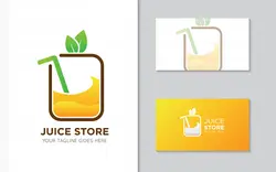 کارت ویزیت و لوگو آبمیوه فروشی و کافه – Juice logo and business card
