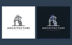 لوگو عمرانی و ساختمانی – Set logo architecture with line