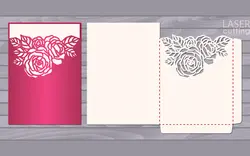 قالب برش لیزر کارت دعوت - Die laser cut wedding card