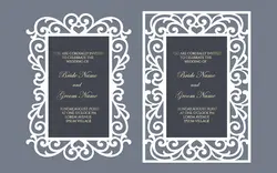 قالب برش لیزر کارت دعوت - Laser cut pocket frame envelope