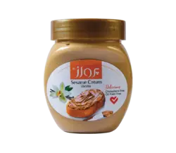 کرم کنجد ساده وانیلی پرواز 400 گرمی