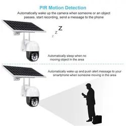 دوربین چرخشی خورشیدی مدل سیم کارتی(8w power solar panel)