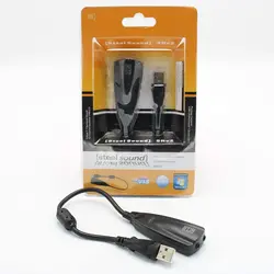 کارت صدا USB اکسترنال 5H سیم دار دی نت (ساند یو اس بی) - فروشگاه دی نت