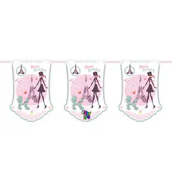 ریسه پرچم تم تولد پاریس