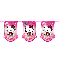 ریسه پرچم تم تولد کیتی