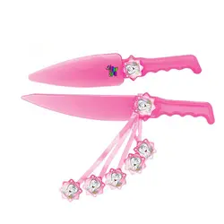 کارد و کفگیر کیک تم جشن دندونی دخترانه