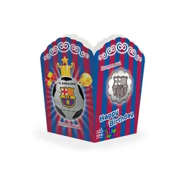 جعبه پاپ کورن تم تولد بارسلونا