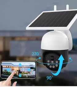 دوربین خورشیدی سیم کارتی چرخشی بیسیم مینی اسپید دام v380 pro - چشمان بیدار آریا
