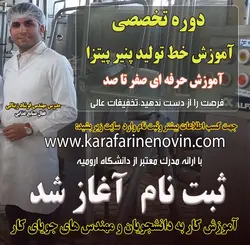 دوره آموزش پنیر پیتزا پروسس