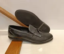 کفش کالج چرم مدل کلاسیک شانه دار - فروشگاه کفش چرم چارلی