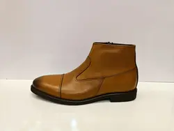 نیم بوت چرم مردانه مدل دری مد عسلی - فروشگاه کفش چرم چارلی