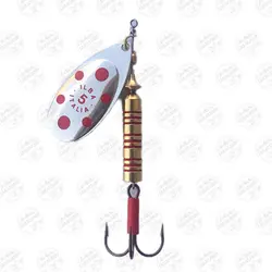لانسه ماهیگیری سایز ۵ ایلبا نقره ای خال قرمز  ۲۰gr Silver/red