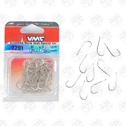 قلاب ماهیگیری VMC  ۹۲۹۱ نیکل نقره ای سایز ۳ بسته ۱۰ عددی