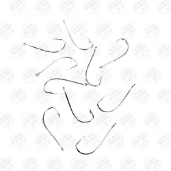 قلاب ماهیگیری VMC ۹۲۹۱ نیکل نقره ای سایز  ۱ بسته ۱۰ عددی