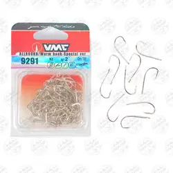 قلاب ماهیگیری VMC ۹۲۹۱ نیکل نقره ای سایز ۲ بسته ۱۰ عددی