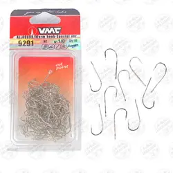 قلاب ماهیگیری VMC ۹۲۹۱ نیکل نقره ای سایز  ۱/۰ بسته ۱۰ عددی