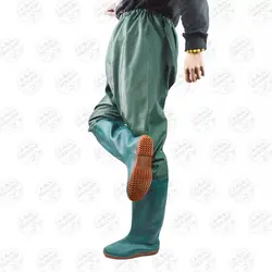 چکمه شلوار دار متصل سبز رنگ سایز ۴۳