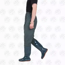 چکمه شلوار دار متصل سبز رنگ سایز ۴۳