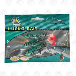 لور ماهی ژله ای ماهیگیری Luckg Bait  مجموعه ۳ عددی مدل ۱۰۳۵