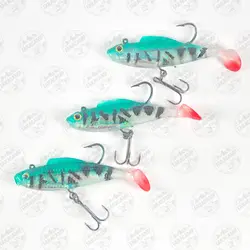 لور ماهی ژله ای ماهیگیری Luckg Bait  مجموعه ۳ عددی مدل ۱۰۳۵