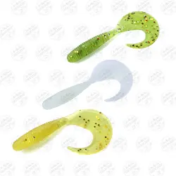 طعمه ماهیگیری دم داسی سفید- زرد-سبز